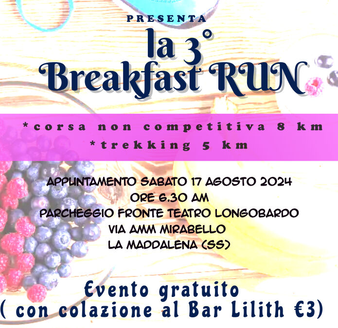 LA 3° BREAKFAST RUN 17 agosto 2024